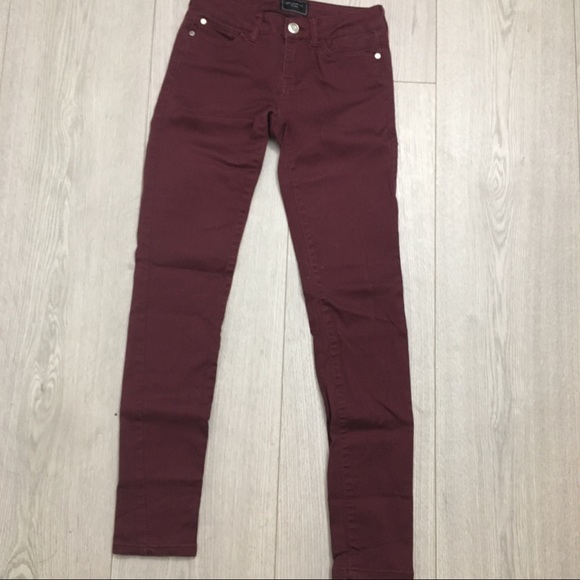 Maroon skinny jeans - Picture 1 of 2